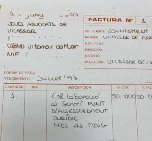 Factura 25 anys